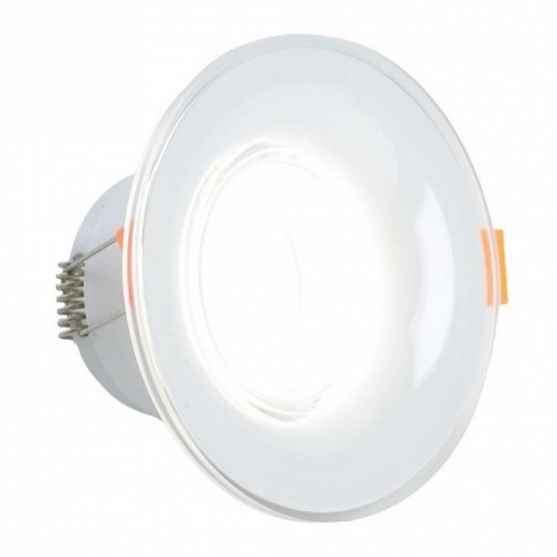 Светильник встраиваемый Feron DL8260 потолочный MR16 G5.3 прозрачный, белый 51149