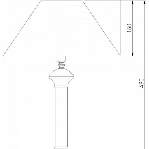 Настольная лампа декоративная Eurosvet 008/1 008/1T RDM (янтарь)