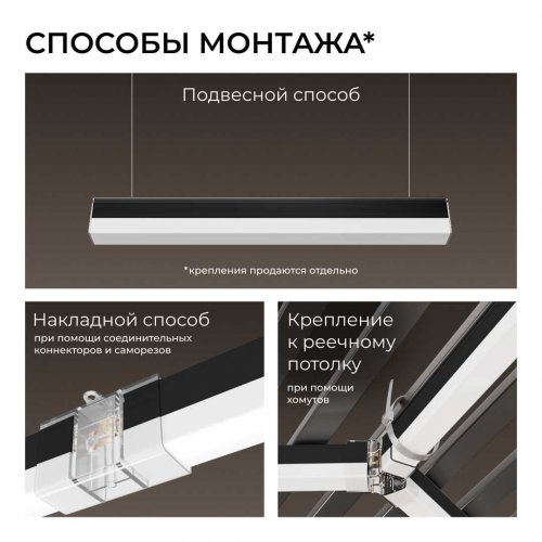Накладной линейный светодиодный светильник Apeyron 30-57 Накладной линейный светодиодный светильник Apeyron 30-57
