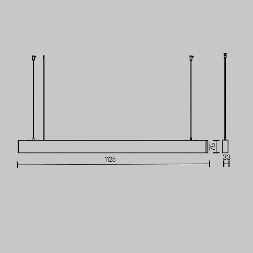 Подвесной светильник Maytoni Basis P051PL-36W2.7-6K-W