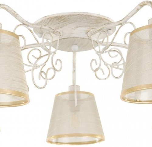 Потолочная люстра Arte Milano AM341120 341120/5 WT+G Потолочная люстра Arte Milano AM341120 341120/5 WT+G