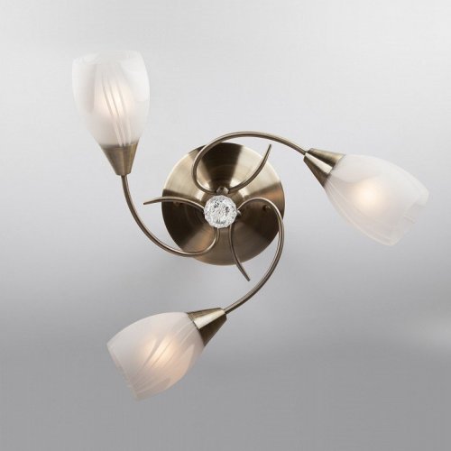 Потолочная люстра Eurosvet 30100/3 античная бронза Потолочная люстра Eurosvet 30100/3 античная бронза