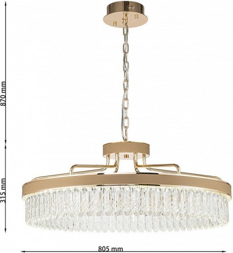 Подвесная люстра Favourite Visconte 4304-8P