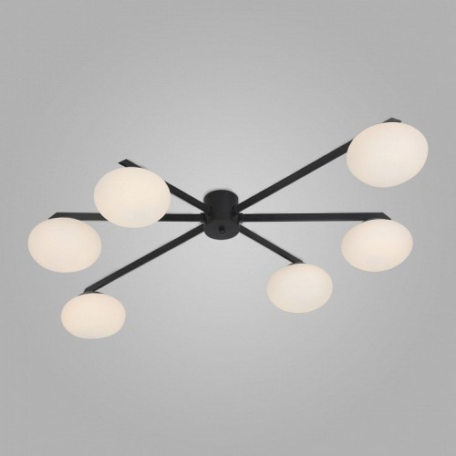 Потолочная люстра Eurosvet Opaline 70220/6 черный Потолочная люстра Eurosvet Opaline 70220/6 черный