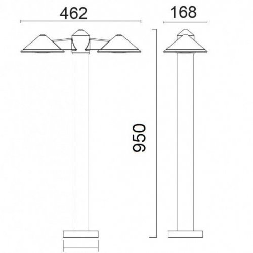 Наземный светильник Oasis Light W21876N3-950