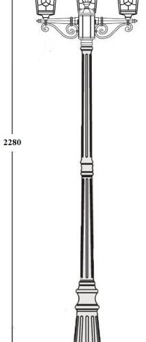 Наземный фонарь VENECIA 2S 91809SB Bl Наземный фонарь VENECIA 2S 91809SB Bl