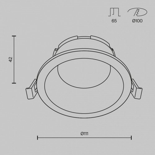 Встраиваемый светильник Maytoni Technical Share DL126-GX53-B Встраиваемый светильник Maytoni Technical Share DL126-GX53-B