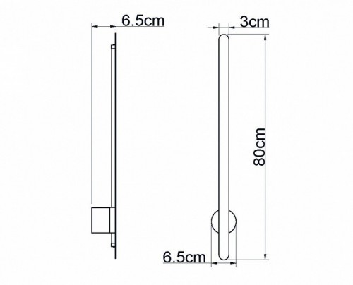 Настенный светодиодный светильник Italline IT08-8020 black