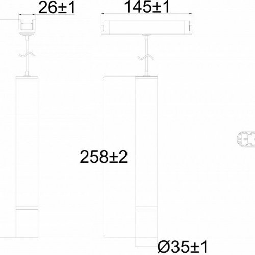 Трековый светильник AIR HANG DK5345-BK