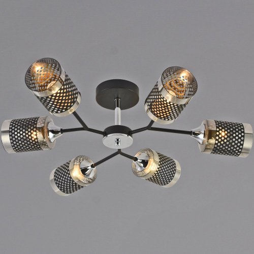 Потолочная люстра Reluce 01405-3.3-06B BK+CR