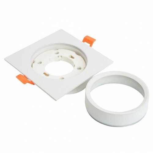 Светильник встраиваемый Feron DL505 потолочный GX53 белый квадрат IP44 51103