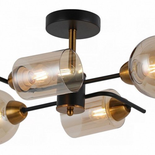 Потолочная люстра Illumico IL8243-4COU-79 BK BR Потолочная люстра Illumico IL8243-4COU-79 BK BR