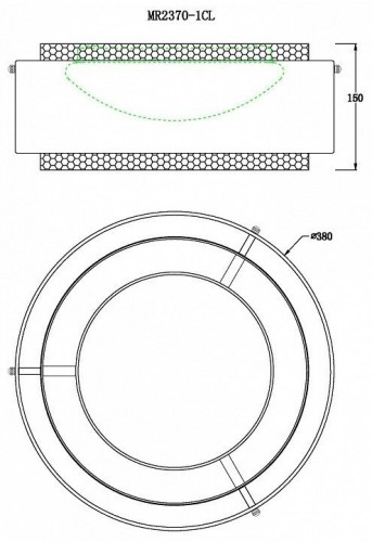 Потолочный светильник MyFar Anders MR2370-1CL Потолочный светильник MyFar Anders MR2370-1CL