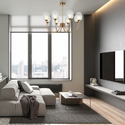 Потолочная люстра Eurosvet Spritz 70217/8 латунь Потолочная люстра Eurosvet Spritz 70217/8 латунь