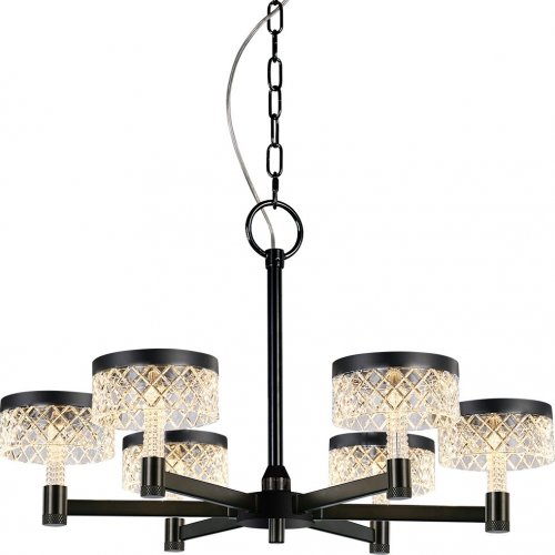 Подвесная люстра DeLight Collection Diamond cut MD21020075-6A matt black Подвесная люстра DeLight Collection Diamond cut MD21020075-6A matt black