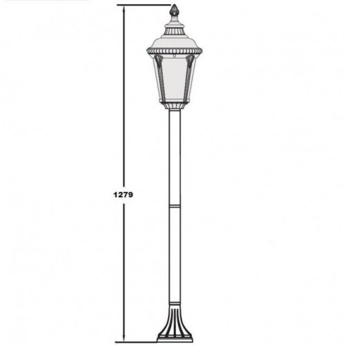 Наземный фонарь Oasis Light 79756S Bl