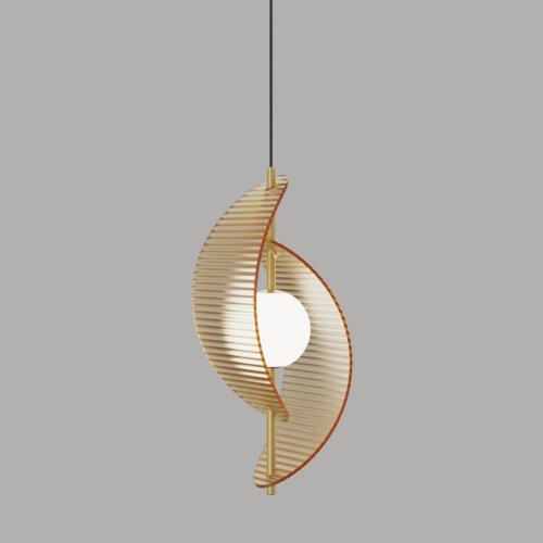 Подвесной светильник DeLight Collection MD24030035 MD24030035-1A brass/amber