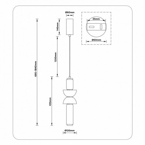 Подвесной светильник Ambrella light High Light LH11021