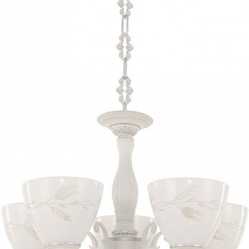 Подвесная люстра AM343659 343659/5 WT+SL Подвесная люстра AM343659 343659/5 WT+SL