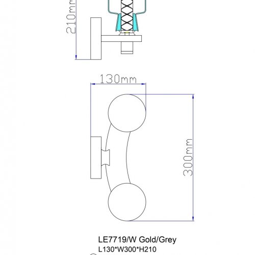 Бра Marie LE7719/2W Nickel