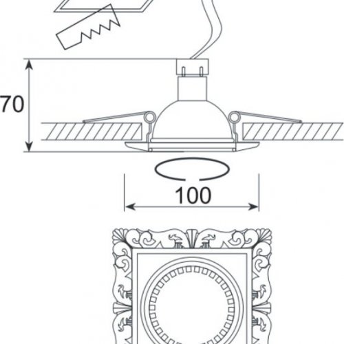 Точечный светильник Donolux SA1563 SA1563-French Gold