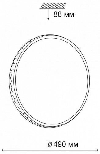 Накладной светильник Sonex Dorta 3053/EL