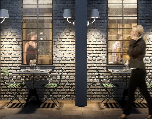 Настенный светильник уличный DesignLed HL W-17910-7-GR-WW