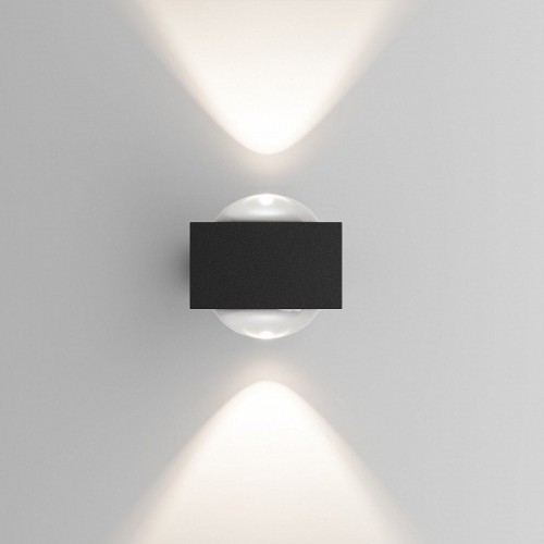 Уличный настенный светильник со светодиодами Elektrostandard Lenses a070458