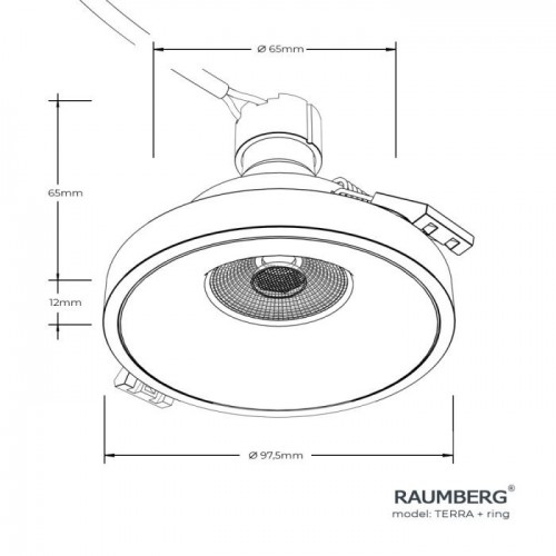 Точечный светильник Raumberg Terra TerraSNi\GBk