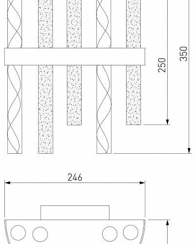 Накладной светильник Bogates Hollis 367/2
