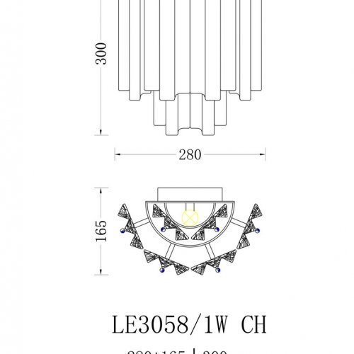 Бра Ophelia LE3058/1W CH