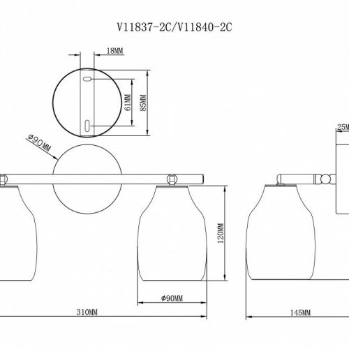 Спот Adalina V11840-2C Спот Adalina V11840-2C