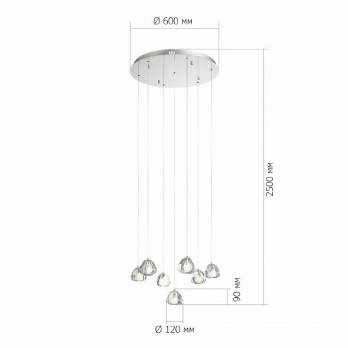 Подвесной светильник ST-Luce Waterfall SL6017.101.07