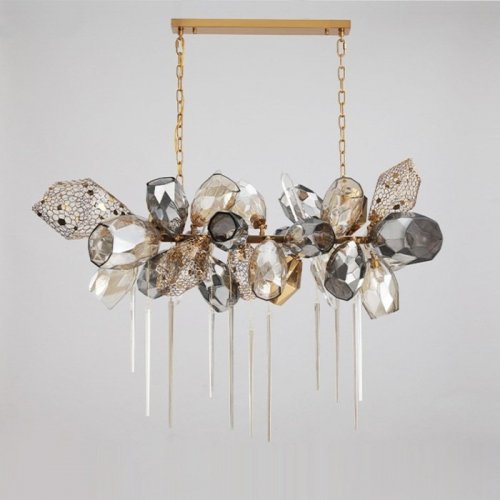 Подвесная люстра DeLight Collection Britannica 8898P/BS gold/smoky