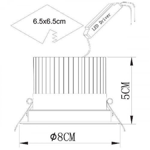 Точечный встраиваемый светильник Arte Lamp 3307 A3307PL-1WH