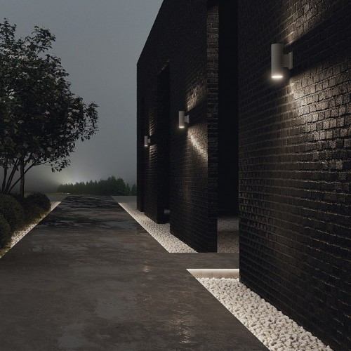 Настенный светильник уличный Maytoni Bowery O574WL-02GR