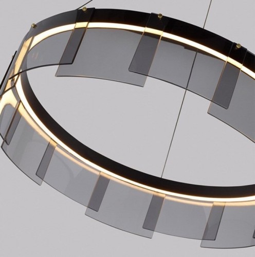 Подвесная люстра DeLight Collection Stratos D8825P/M black/smoky Подвесная люстра DeLight Collection Stratos D8825P/M black/smoky