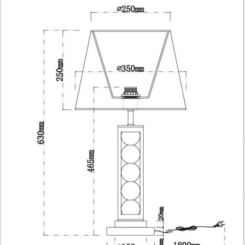 Настольная лампа Arte Lamp Jessica A4062LT-1CC