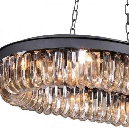 Подвесная люстра Crystal Black KR0295P-12 black