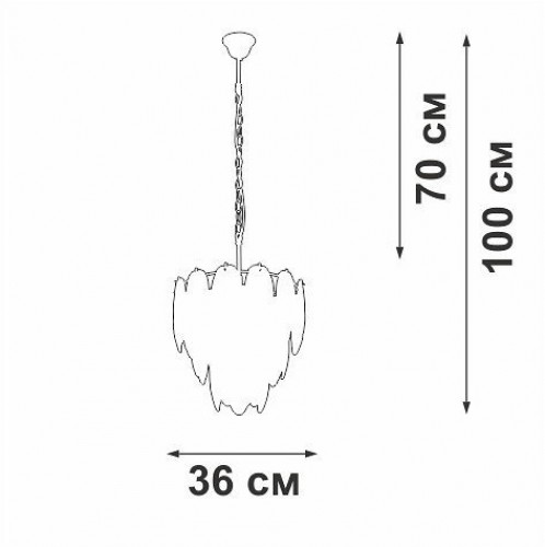 Потолочная люстра Vitaluce V5887-8/7