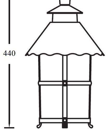 Потолочный светильник уличный Oasis Light CAIOR 1 81505A R