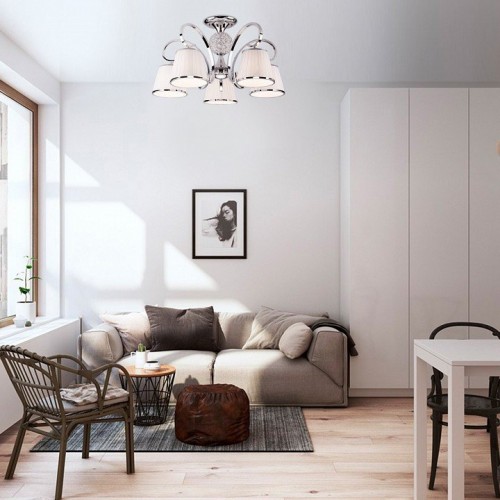 Потолочная люстра Eurosvet Tessa 60088/5 хром Потолочная люстра Eurosvet Tessa 60088/5 хром