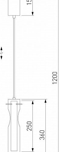 Подвесной светильник Eurosvet Swan 50253/1 LED графит