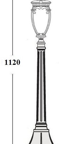 Наземный фонарь Oasis Light VERONA 86207 Bl Наземный фонарь Oasis Light VERONA 86207 Bl