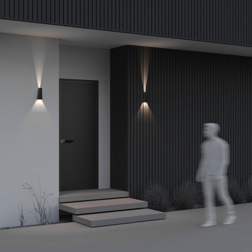 Уличный настенный светодиодный светильник Maytoni Times Square O580WL-L6B Уличный настенный светодиодный светильник Maytoni Times Square O580WL-L6B