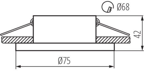 Точечные светильники Kanlux SIMEN DSO G/W 29142