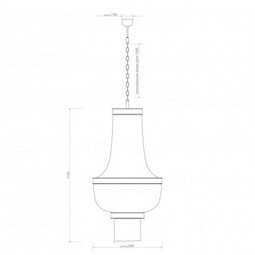 Подвесная люстра Covali JPL-10478a