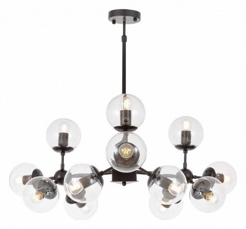 Потолочная люстра Lumina Deco Zodiak LDP 160-12 BK+PR