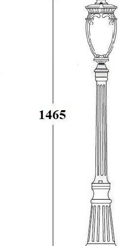 Наземный фонарь Oasis Light VERONA 86211 Bl