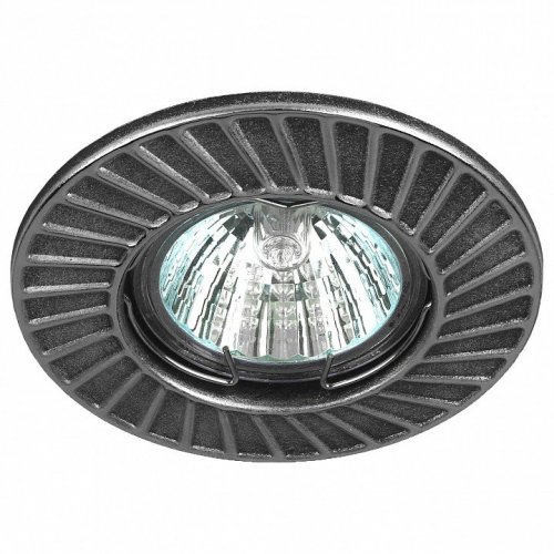 Встраиваемый светильник ЭРА Штампованный ST6 CH/BK